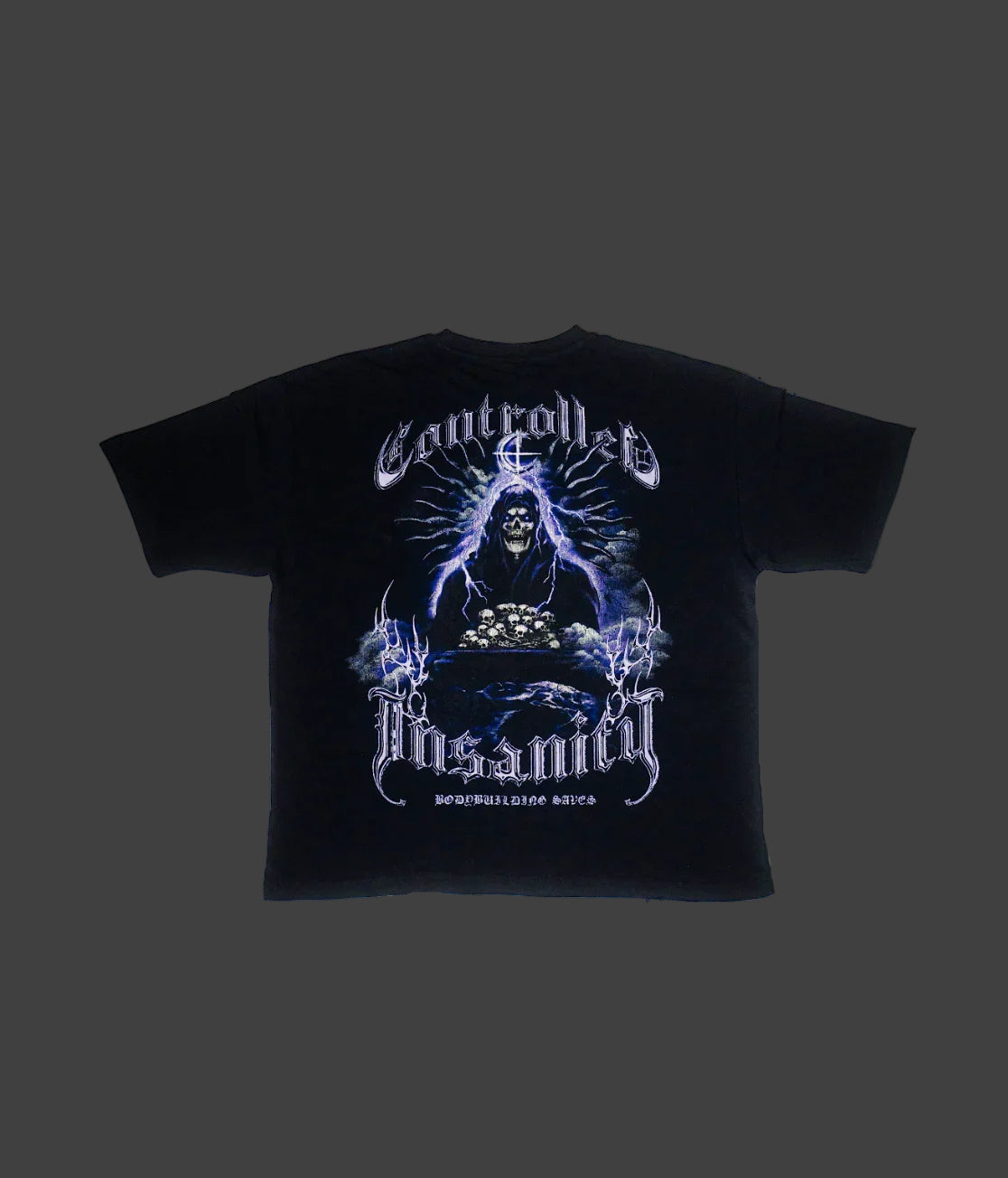 Controlled Insanity T-Shirt Pump Covers Oversized Short Sleeve Tees Workout Gym Shirts CBUM Oversized