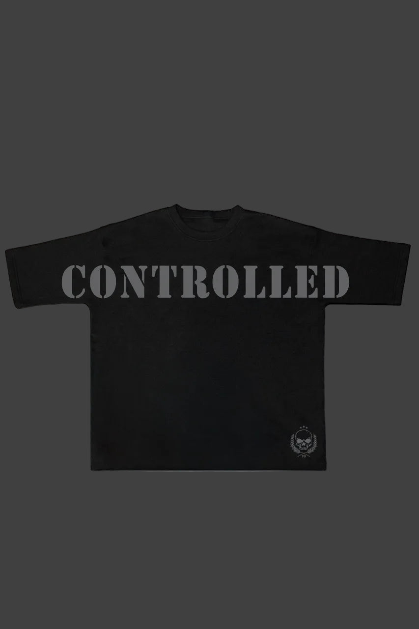Controlled Insanity T-Shirt Pump Covers Oversized Short Sleeve Tees Workout Gym Shirts CBUM Oversized